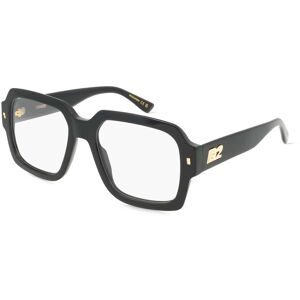 Safilo GmbH Dsquared2 D2 0148 Herren-Brille inkl. Gläser Vollrand Quadratisch Acetat-Gestell 54/19/145, Schwarz