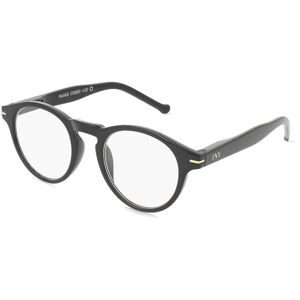 Breitfeld + Schliekert GmbH I NEED YOU FRANKIE Unisex-Fertiglesebrille Vollrand Panto Kunststoff-Gestell, Schwarz