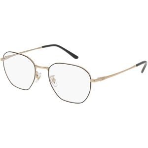 Luxottica Fashion Brillen Vertriebs GmbH Ray-Ban RX8777D Unisex-Brille inkl. Gläser Vollrand Geometrisch Titan-Gestell 53/19/145, Schwarz