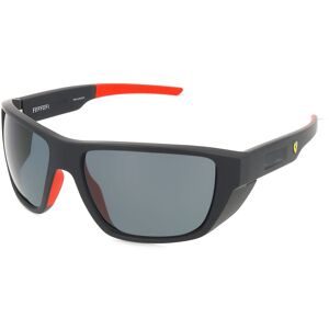 Luxottica Fashion Brillen Vertriebs GmbH Scuderia Ferrari FZ6012U Herren-Sonnenbrille Vollrand Quadratisch Kunststoff-Gestell, Schwarz
