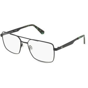 Marchon Germany GmbH Calvin Klein CKJ24204 Unisex-Brille inkl. Gläser Vollrand Pilot Metall-Gestell 55/17/140, Schwarz
