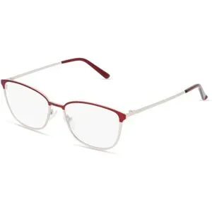 Wenzhou Bada Optical Co. , LTD Fielmann BD 445 CL Damen-Brille inkl. Gläser Vollrand Quadratisch Edelstahl-Gestell 53/16/135, Rot