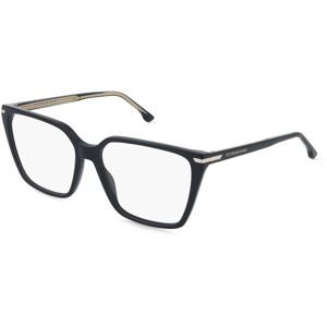 Safilo GmbH Victoria Beckham VB 1014 Damen-Brille inkl. Gläser Vollrand Quadratisch Acetat-Gestell 56/15/140, Schwarz