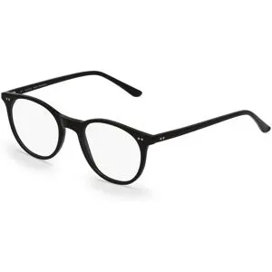 Icare Fielmann IC 013 CL Herren-Brille inkl. Gläser Vollrand Quadratisch Acetat-Gestell 50/20/145, Schwarz