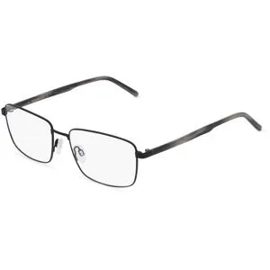 FERDINAND MENRAD GmbH & Co KG Fielmann 2206 CL Unisex-Brille inkl. Gläser Vollrand Quadratisch Metall-Gestell 56/17/150, Schwarz
