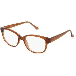 Zhangzhou Agilton Optical Co., Ltd. Fielmann MC 588 CL Damen-Brille inkl. Gläser Vollrand Oval Propionat-Gestell 52/16/135, Braun