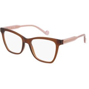 Marchon Germany GmbH Liu Jo LJ2788 Unisex-Brille inkl. Gläser Vollrand Butterfly Acetat-Gestell 51/18/140, Braun