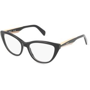 Marchon Germany GmbH Liu Jo LJ2824 Damen-Brille inkl. Gläser Vollrand Butterfly Acetat-Gestell 54/17/140, Schwarz