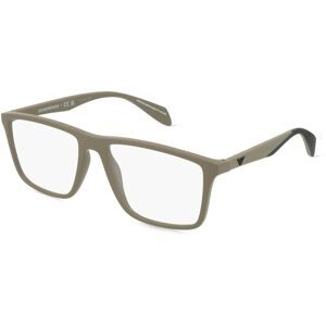 Luxottica Fashion Brillen Vertriebs GmbH Emporio Armani EA3230 Herren-Brille inkl. Gläser Vollrand Quadratisch Kunststoff-Gestell 55/17/145, Braun