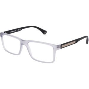 Luxottica Fashion Brillen Vertriebs GmbH Emporio Armani EA3038 Herren-Brille inkl. Gläser Vollrand Quadratisch Kunststoff-Gestell 54/16/140, Grau