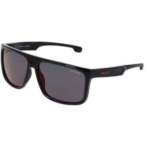 Safilo GmbH Carrera CARDUC 011/S Herren-Sonnenbrille Vollrand Quadratisch Kunststoff-Gestell, Schwarz