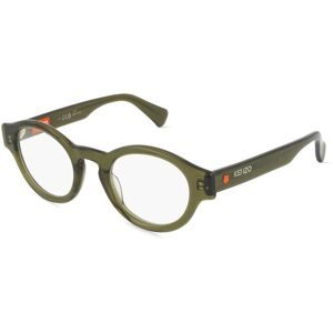 Thélios Kenzo KZ50197I Herren-Brille inkl. Gläser Vollrand Panto Kunststoff-Gestell 47/23/150, Grün