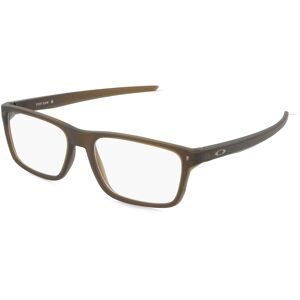 Luxottica Fashion Brillen Vertriebs GmbH Oakley OX8164 Herren-Brille inkl. Gläser Vollrand Quadratisch Kunststoff-Gestell 53/17/141, Braun