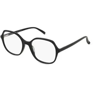 C&S CO. LTD. Fielmann ABC 079 FLEX FA AMANDA Damen-Brille inkl. Gläser Vollrand Geometrisch Acetat-Gestell 52/19/140, Schwarz