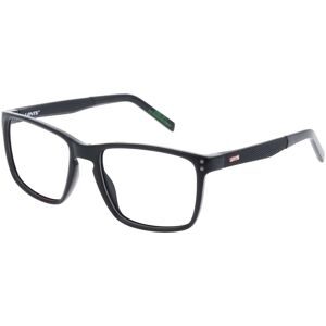Safilo GmbH Levi?s LV 5061 Herren-Brille inkl. Gläser Vollrand Quadratisch Kunststoff-Gestell 54/18/145, Schwarz