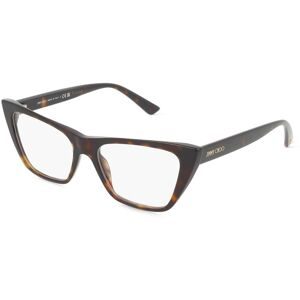 Luxottica Fashion Brillen Vertriebs GmbH Jimmy Choo JC3025 Damen-Brille inkl. Gläser Vollrand Cat Eye Acetat-Gestell 54/16/140, Havanna