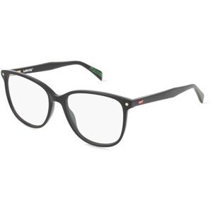 Safilo GmbH Levi?s LV 5067 Damen-Brille inkl. Gläser Vollrand Eckig Acetat-Gestell 52/16/140, Schwarz