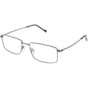 Eschenbach Optik GmbH Eschenbach 820922 Herren-Brille inkl. Gläser Vollrand Quadratisch Titan-Gestell 55/18/145, Grau