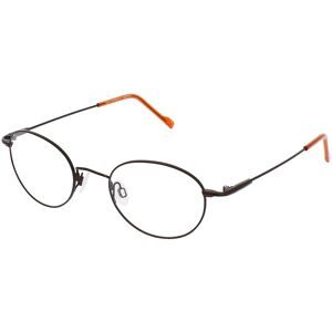 Eschenbach Optik GmbH Titanflex 3666 Herren-Brille inkl. Gläser Vollrand Panto Titan-Gestell 49/21/145, Braun
