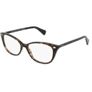 Luxottica Fashion Brillen Vertriebs GmbH Ralph RA7146 Damen-Brille inkl. Gläser Vollrand Quadratisch Acetat-Gestell 53/17/145, Havanna