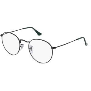 Luxottica Fashion Brillen Vertriebs GmbH Ray-Ban RX3447V Unisex-Brille inkl. Gläser Vollrand Rund Metall-Gestell 47/21/140, Schwarz