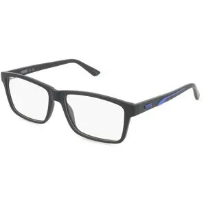 Kering Eyewear Spa Puma PU0471O Unisex-Brille inkl. Gläser Vollrand Quadratisch Kunststoff-Gestell 58/16/145, Schwarz