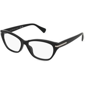 Luxottica Fashion Brillen Vertriebs GmbH Ralph 0RA7161U Damen-Brille inkl. Gläser Vollrand Quadratisch Acetat-Gestell 55/16/145, Schwarz