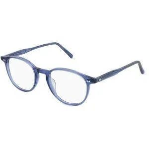 De Lotto s.r.l. Fielmann MF 055 RN Unisex-Brille inkl. Gläser Vollrand Oval Kunststoff-Gestell 50/20/145, Blau