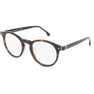 DE RIGO Vision D.A.CH. GmbH Lozza VL4377 Unisex-Brille inkl. Gläser Vollrand Panto Kunststoff-Gestell 50/21/145, Havanna