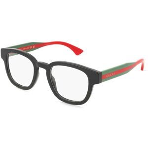 Kering Eyewear Spa Gucci GG1992O Herren-Brille inkl. Gläser Vollrand Rund Acetat-Gestell 48/21/145, Schwarz