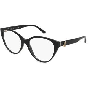 Luxottica Fashion Brillen Vertriebs GmbH Jimmy Choo 0JC3009 Damen-Brille inkl. Gläser Vollrand Panto Acetat-Gestell 54/16/140, Schwarz