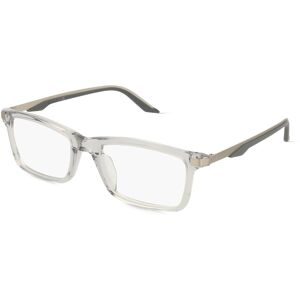 Kering Eyewear Spa PUMA PU0410O Unisex-Brille inkl. Gläser Vollrand Quadratisch Acetat-Gestell 54/19/145, Transparent