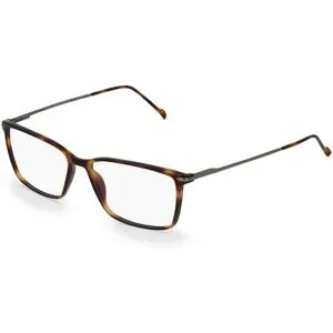 Stepper Eyewear LTD. Fielmann COMFORT 092 FLEX CL Herren-Brille inkl. Gläser Vollrand Quadratisch Kunststoff-Gestell 55/15/140, Grau