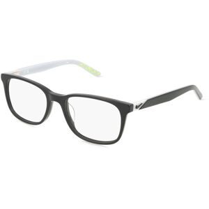 Marchon Germany GmbH Nike 5546 Kinder-Brille inkl. Gläser Vollrand Quadratisch Acetat-Gestell 49/17/135, Schwarz