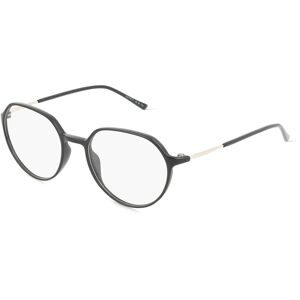 Charmant GmbH Europe Esprit 17133 Damen-Brille inkl. Gläser Vollrand Quadratisch Titan-Gestell 50/18/135, Schwarz