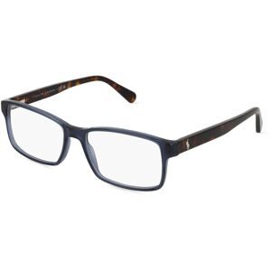 Luxottica Fashion Brillen Vertriebs GmbH Polo Ralph Lauren PH2123 Herren-Brille inkl. Gläser Vollrand Quadratisch Acetat-Gestell 56/17/145, Blau