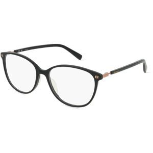 DE RIGO Vision D.A.CH. GmbH Escada ESCVES459 Unisex-Brille inkl. Gläser Vollrand Oval Acetat-Gestell 54/16/135, Schwarz