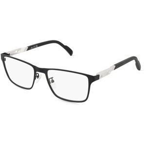 Marcolin Deutschland GmbH Adidas SP5021 Unisex-Brille inkl. Gläser Vollrand Quadratisch Metall-Gestell 54/18/140, Schwarz