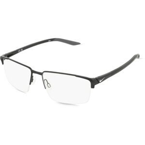 Marchon Germany GmbH Nike 8054 Unisex-Brille inkl. Gläser Vollrand Quadratisch Metall-Gestell 55/16/140, Schwarz