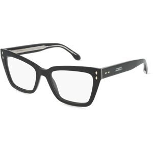 Safilo GmbH Isabel Marant IM 0090 Damen-Brille inkl. Gläser Vollrand Butterfly Acetat-Gestell 52/18/145, Schwarz