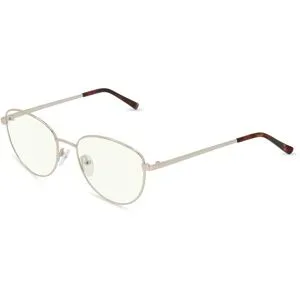 Wenzhou Bada Optical Co. , LTD Fielmann BD 481 BL Damen-Blaulichtfilterbrille ohne Sehstärke Vollrand Quadratisch Edelstahl-Gestell, Gold