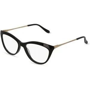 Wenzhou Bada Optical Co. , LTD Fielmann BD 450 FLEX FA Damen-Brille inkl. Gläser Vollrand Butterfly Acetat-Gestell 52/16/135, Schwarz