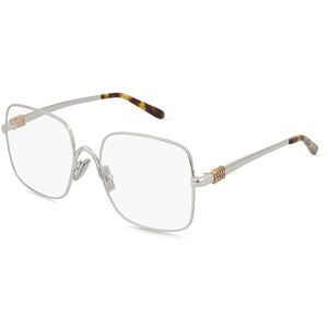 Luxottica Fashion Brillen Vertriebs GmbH Miu Miu 0MU 51YV Damen-Brille inkl. Gläser Vollrand Quadratisch Metall-Gestell 53/17/140, Silber
