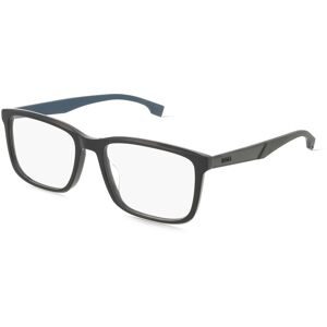 Safilo GmbH BOSS 1827G Herren-Brille inkl. Gläser Vollrand Eckig Acetat-Gestell 55/18/150, Schwarz