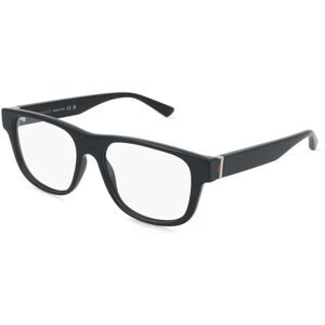 Kering Eyewear Spa Gucci GG2086O Herren-Brille inkl. Gläser Vollrand Eckig Kunststoff-Gestell 55/17/150, Schwarz