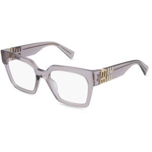 Luxottica Fashion Brillen Vertriebs GmbH Miu Miu 0MU 04UV Damen-Brille inkl. Gläser Vollrand Quadratisch Acetat-Gestell 52/19/135, Lila