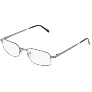 Suncute Industries Co., Ltd. Fielmann MC 313 MOD FLEX CL Herren-Brille inkl. Gläser Vollrand Quadratisch Metall-Gestell 53/19/140, Grau