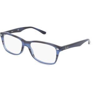Luxottica Fashion Brillen Vertriebs GmbH Ray-Ban RX5228 Damen-Brille inkl. Gläser Vollrand Quadratisch Acetat-Gestell 55/17/140, Blau