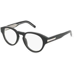 Thélios Givenchy GV50063I Herren-Brille inkl. Gläser Vollrand Rund Acetat-Gestell 49/21/145, Schwarz