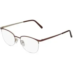 Suncute Industries Co., Ltd. Fielmann MC 547 CL Damen-Brille inkl. Gläser Halbrand Oval Edelstahl-Gestell 51/19/140, Gold